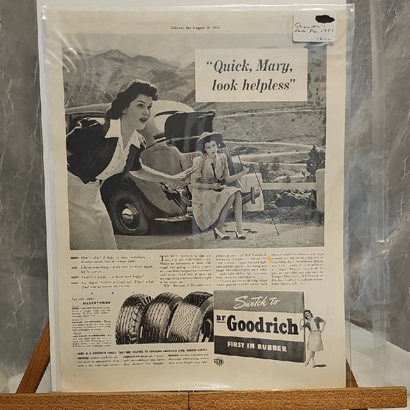 BF Goodrich Other - Vintage BF Goodrich Advertisement 1941